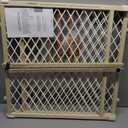 Toddleroo by North States - Diamond Mesh Wooden Baby Gate: Pressure Mounted Baby Gate for Doorways - Adjustable 26.5 to 42 Inches Wide - 23 Inches Tall