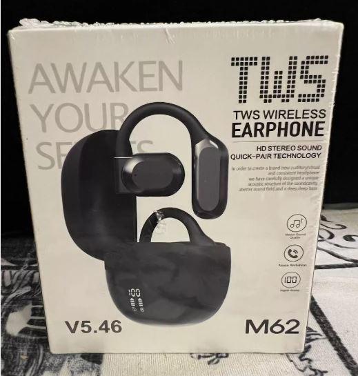 TWS M62 Wireless Earphone, Version 5.46, Motion Sound Quality, Noise Reduction