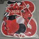 2026 Graduation Yard Sign Stakes Decorations - Congrats Grad Class of 2026 Outdoor Lawn Decor - High School College Grad Graduation Party Decoration Supplies(Red)