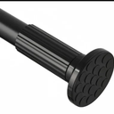 MOFAOTU Tension Curtain Rod, Shower Curtain Rod, 46-128 inch, No Drill Window Curtain Rod, Rustproof Adjustable Shower Rods for Bathroom, Extra Long For Outdoor, Living Room, Black
