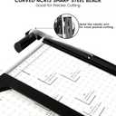Paper Cutter,15" Guillotine Paper Trimmer Cutting Length Heavy Duty B4 Paper Slicer with Safety Guard & Magnetic Guide Rail,15pcs Capacity,Ideal for Offices,Homes,Printing Shops,Photo Studios (15IN)