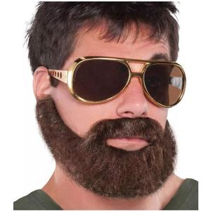 Hungover Synthetic Fiber Beard & Moustache - Fits Most Adults, 1 Piece, Ideal for Fun Occasions & Performances
