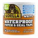 Gorilla Waterproof Patch & Seal Tape, White Tape, 4" x 10' (Pack of 1) - Permanent Weather Resistant Seal for Leaks and Repairs