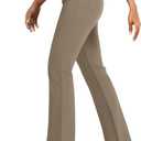 NIMIN Work Pants Women Business Casual Dress Trousers Stretchy High Waisted Pull On Flare Office Slacks 2025 Outfits (Medium, Coffee)