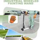 Marking Paint Wand, Industrial Two Wheel Striping Paint Sprayer, Paint Sticks for Line Paint Ground, Sports Field, Parking Lot, Work with Inverted Marking Spray Paint (Round-Tip Nozzle)