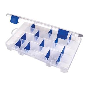 Flambeau Outdoors 4007 Tuff Tainer Fishing Tackle Box with Zerust Anti-Rust Dividers - Includes 12 Dividers, 24 Compartments, Clear Fishing Lure Organizer, Pack 6