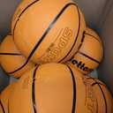 Wettarn Rubber Training Basketball with Pump Street Ball Made for Teens Adults Indoor and Outdoor Game Gym Training Competition Basketball Games, Size 7, 8 pcs