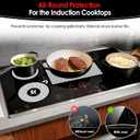 5 PCS Silicone Induction Cooktop Protector Cover Mat (Magnetic) | 230C (450) Heat-Resistant Induction Stove Protector | Multifunctional Silicone Mats (2*7.9" & 1*9.45 & 11" & 1*10.2" x13.7"_ White)