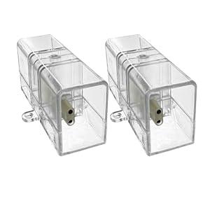 cezelux 2 Pack Hexagon Garage Light Connectors 180° I-Connector 2 Pin 2 Way Hexagon LED Lights Tubes DIY Hex Light Accessories Replacement/ Spare for Honeycomb Lighting Systems