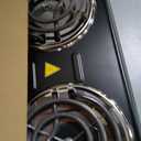 OVENTE Electric Countertop Double Burner, 1700W Cooktop with 6" and 5.75" Stainless Steel Coil Hot Plates, 5 Level Temperature Control, Indicator Lights and Easy to Clean Cooking Stove, Black BGC102B