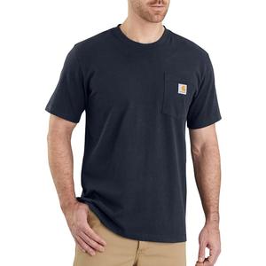 Carhartt Men's 103296 Relaxed Fit Workwear Pocket T-Shirt (Large Big Tall, Navy)