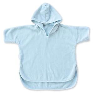 Natemia Hooded Towel Poncho 100% Organic Cotton - Kids & Toddler Beach Towel with Hood - GOTS Certified - Gentle on Sensitive Skin - Cozy Swim & Bath Towel for Boys, Girls - Perfect Registry Gift (4-6T, Blue)