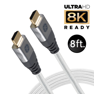 GE 15ft 8K HDMI 2.1 Cable with Ethernet, Gold-Plated Connectors