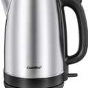 COMFEE' 1.7L Stainless Steel Electric Tea Kettle, BPA-Free Hot Water Kettle Electric with LED Light, Auto Shut-Off and Boil-Dry Protection, 1500W Fast Boil Electric Kettle (1.8 Quarts, Silver)