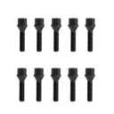 KSP M14x1.25 Lug Bolts for I3 I8 M2 M4 F80 X2 X4 X6, Conical Seat Extended 45mm Shank Hex 17mm Black Dacromet Wheel Studs Compatible with BMW Mini, Package of 10PCS