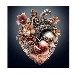 KAAYEE Wooden Puzzles for Adults 220 Pieces Visual 3D Mechanical Heart Wooden Jigsaw Puzzles for Adult Unique Shaped Wood Puzzle Gifts for Mother's Day Adults Kids Heart Puzzle (14.1 * 11.3 in)
