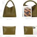 Large Woven Tote Bag for Women with Purse Fashion Shoulder Hobo Underarm Bags Woven Soft Vegan Leather Handbag