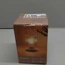 Battery Operated Lamp, Cordless Table Lamp with Timer, Desk Bedside Lamps with LED Warm Light, Glass Small Table Lamp for Bedroom, Bathroom, Living Room, Home Decor - Amber