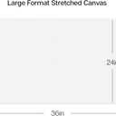 KINGART Large White 24" x 36" Stretched Artist Canvas, Pack of 2, Gesso Primed - 100% Cotton Rectangular Canvases, 5/8" Profile, Art Supplies for Oil and Acrylic Painting