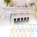 12 Pcs 24 Inch Pastel Ribbon Bows Large DIY Easter Spring Holiday Bow Garland Banner Crafts Decor for Wreath Basket Mantle Tree Topper Home Front Door Outdoor Fence Decor(Pastel Plaid)