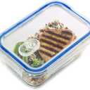 1790 Glass Meal Container with Lid (Rectangle, 3.4 Cups (800 ml)