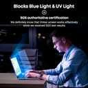 VINTEZ Blue Light Screen Protector for 14 Inch Computer Monitor and Laptop Anti-UV Blue Light Blocking Film for Desktop PC, Eye Protection Filter, 12.6" x 8.1", 1 Pack