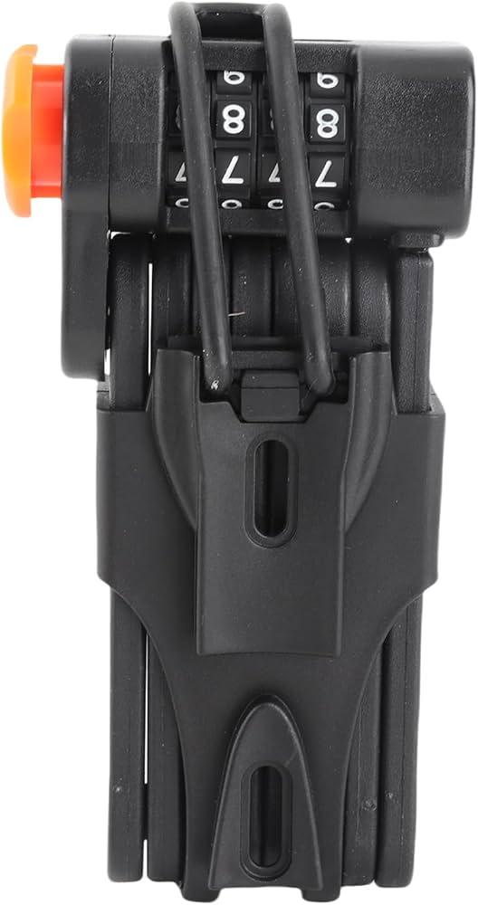 Bike Lock Combination Secure Two Bikes Anti Theft Combination Folding Lock Alloy Crafted Password Convenient and Portable Motorcycle Electric Bike Lock