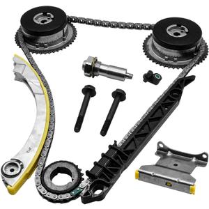 2.4 Timing Chain Kit w/VVT for GMC Terrain for Chevy Equinox 2.4 2011-17, for 14 Impala Malibu, for 09-10 HHR Cobalt 2.2, for Buick Regal LaCrosse Verano 2.4L Ecotec Timing Kit 12621505 9-4201s