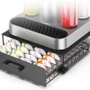 Storage Drawer for Bartesian Capsules, Stackable Cocktail Pod Holder for Bartesian Cocktail Machine Compatible with Bev by BLACK+DECKER Cocktail Machine - Black/40 Pods Capacity (Black/40 Pods - Simple Style)