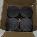 Furniture Risers Bed Risers Heavy Duty 1 inch, 2 inch, 3 inch, 4 inch Round Adjustable Bed Lifts Riser for Desk Legs Table Couch Sofa Chair Refrigerator Washing Machine (1+1+1 Inch, Black, 4 Pack )