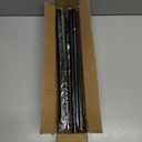 Black Curtain Rods 2 Pack, 5/8 Inch Small Curtain Rods for Windows 32 to 45 Inch Stainless Steel with Brackets Easy to Install for Bedroom Living room Bathroom Kitchen