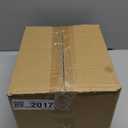 25 Pack Goodsmart Cafe Style Restaurant Menu Cover, 8.5x11 Side-Loading Double Stitched Edge Menu Sleeve, Crystal Clear Vinyl Menu Holder with Gold Decorative Corners (Black, 2 Pages / 4 Views)