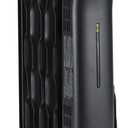 Amazon Basics Portable Oil Space Heater with 7 Oil-Filled Fins, 3 Heat Settings, Adjustable Thermostat, Tip-Over and Overheat Protection, ETL Safety Certificate, 1500W, Black