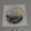 Moving Sand Art Picture Round Glass 3D Deep Sea Sandscape in Motion Display Flowing Sand Frame, Large Desktop Art Toys, Home & Office Desktop Decorations(Black, Button-Control)