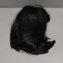 WERD Black Short Bob Wig,Straight Black Bob Wig with bangs, 10 inch Straight Bob Bangs Wig for Women Natural Looking for Daily Use