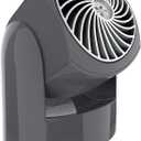Vornado Flippi V6 Compact Air Circulator Fan, Quiet Portable Travel Fan for Office or Bedroom, Adjustable Head, 2 Speeds, Storm Gray
