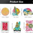 Harsgs Summer Iron on Patches, Summer Hawaii Holiday Embroidered Iron on/Sew on Patches Applique for Clothes, Dress, Hat, Jeans, DIY Accessories