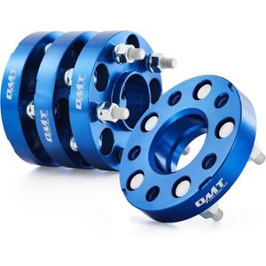 Orion Motor Tech Hub Centric 5x114.3 Wheel Spacers, 1" Blue Wheel Spacers with M12x1.5 Studs Compatible with Honda Accord Honda Civic Honda CRV Acura RSX Acura TL, 64.1mm Bore Wheel Spacer Kit, 4pcs