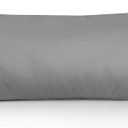 Leeden Body Pillow Cover, 100% Cotton 800 Thread Count 21 * 54 Breathable Long Pillow Protector Case w/No Zipper, Light Grey