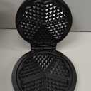 Mueller Heart 5 Waffle Maker, Waffle Iron, Adjustable Browning Control & Nonstick, Cool Touch Handle, Easy to Clean, Small Kitchen Appliances