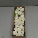 Waipfaru Ranunculus Artificial Flowers, 18Pcs 14In Fake Peonies Artificial Flowers, White Faux Flower for Vase Silk Flower Real Touch Faux Peony Bulk for DIY Wedding Bouquet Home Bridal Shower Decor