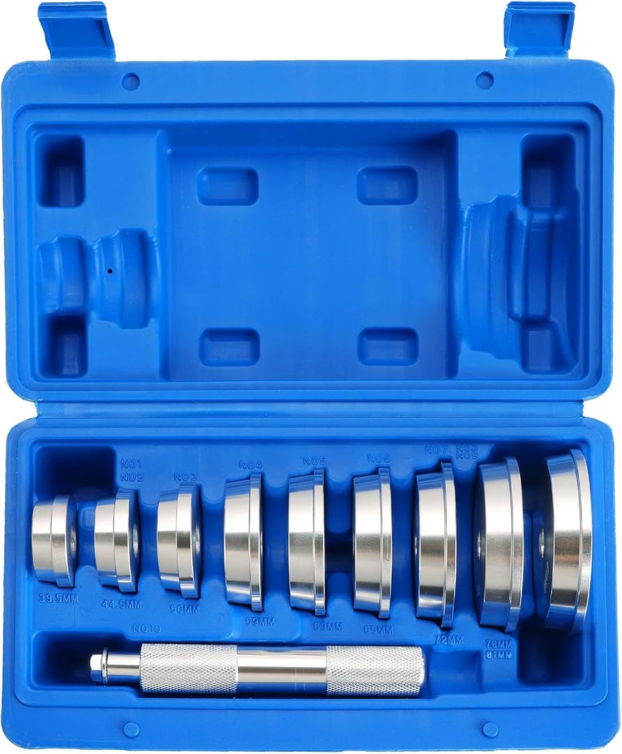 Bearing Race and Seal Bushing Driver Install Set | 10PCS Aluminum Bearing Race Installer, Seal Installation Tool, Bearing Install Tool, Axle Seal Installer