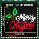 Merry Christmas Neon Signs Dimmable Christmas Led Light Sign Xmas Neon Light for Holiday Party Home Bar Festival Wall Decor