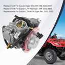 Carburetor Replacement For Suzuki Eiger 400 LTF400 LTF400F 2X4 4X4 2002-2007, Include Oil Filter Air Filter