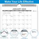 5 x 2026 Wall Calendar  18-Month Planner from January 2026 to June 2027, Stylish Monthly Planner for Home & Office Use
