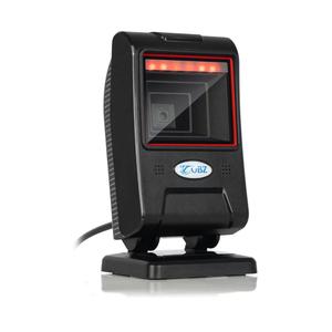 OBZ Handsfree Desktop Barcode Scanner Omnidirectional for 1D 2D QR Codes USB Wired Adjustable Innovation Automatic Head Reads Phone Screens Compatible with PC Android POS for Warehouse Store