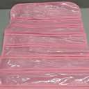 Bloss Mothers Day Gifts, Hanging Jewelry Organizer, Double Sided 80 Pocket Jewelry Chain Storage Bag 2 Layer of Fabric Jewelry Organizer Holder for Necklace Bracelet Earring Ring Chain (Pink)