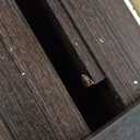 Furinno CUBICLE Book Shelf, 9-Cube Bookshelf, Extra Thick Frame Reversible Bookcase with Open Back, 14.6" x 44" x 44", for Living Room, Bedroom, Home Office, Black Dark Oak