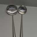 Yosukata 17" Wok Spatula and Ladle Skimmer Spoon - Stainless Steel Cooking Utensils Set of 3-304 Stainless Steel Kitchen Utensils Set - Dishwasher Safe Wok Accessories - Wok Utensils - Cooking Tools