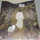 Jesus and Lamb Christian Canvas Wall Art Jesus Leaves the 99 Sheep Painting Picture Wall Decor The Good Shepherd Bible Poster Print Artwork for Living Room Bedroom Church Prayer Room Decorate, Framed